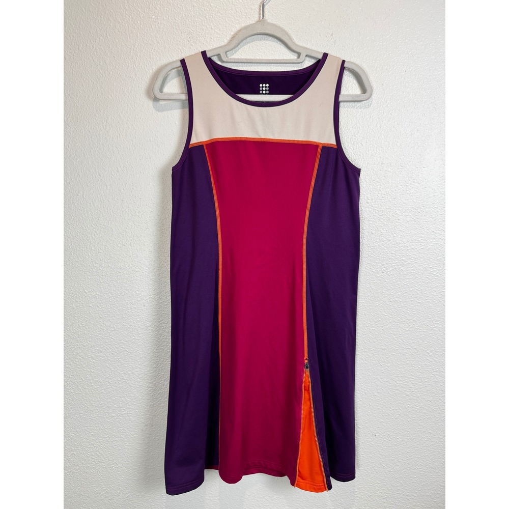 Title Nine Dress Womens M Purple Pink Regulator Colorblock Active Sleeveless